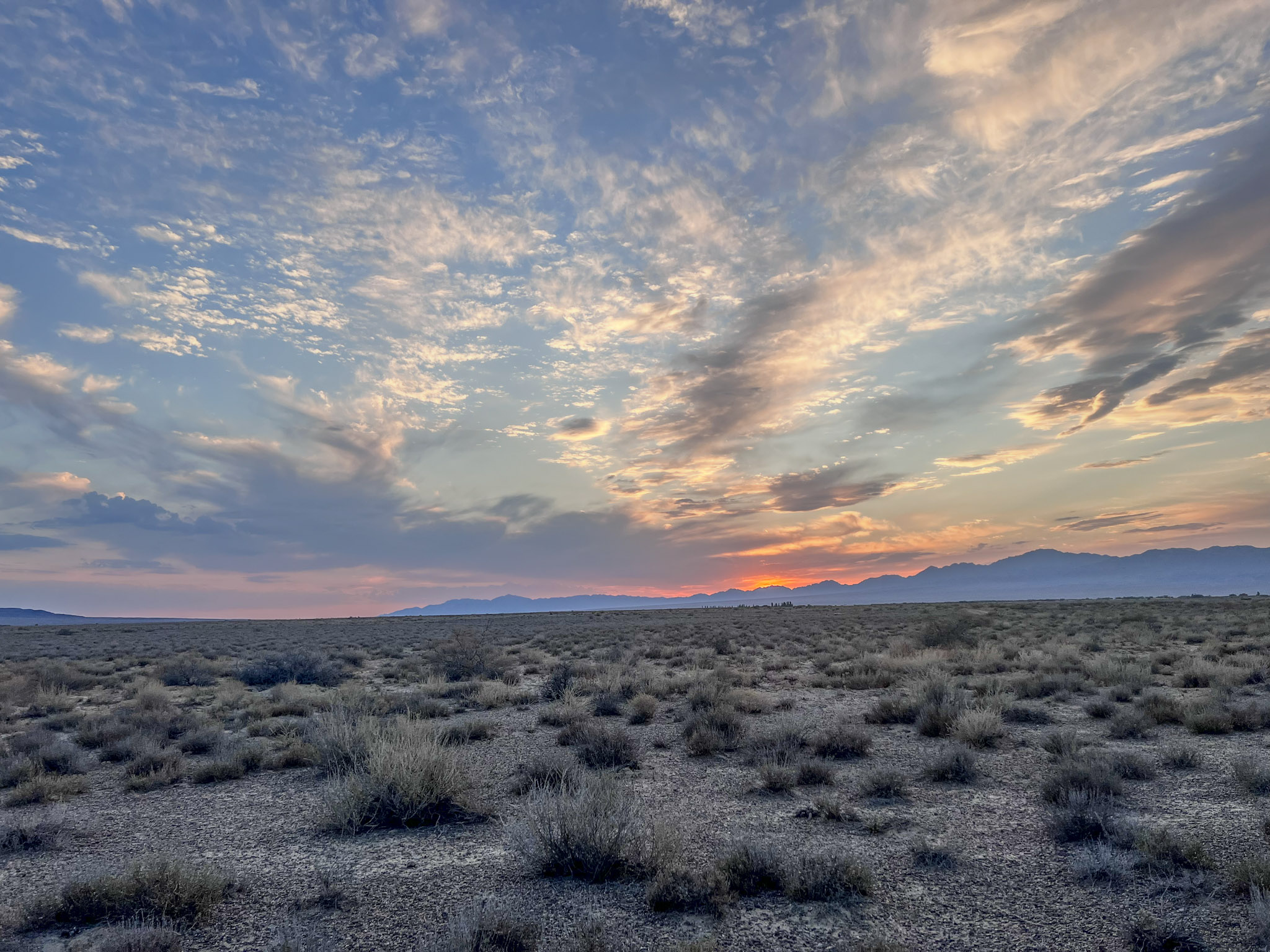 sunset in Altyn Emel National Park