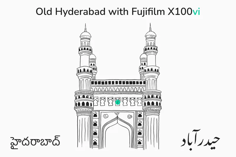 Old Hyderabad with Fujifilm X100vi illustration