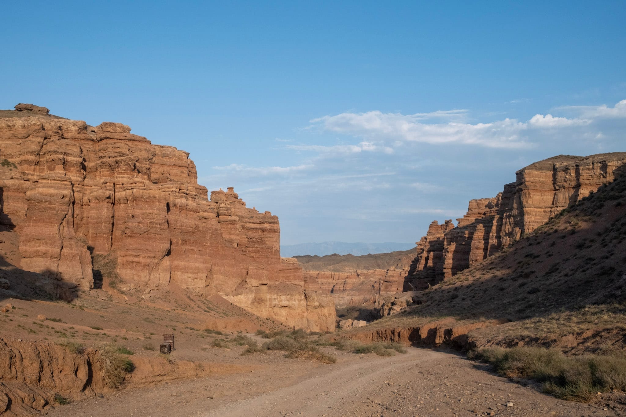 Path to the canyon flanked by more canyons